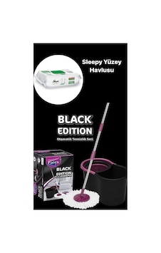 Parex Black Edition Otomatik Temizlik Seti - Kova Mop Seti--sleepy Easy Clean Yüzey Temizlik Havlusu Parex Black Edition Otomatik Temizlik Seti - Kova Mop Seti--sleepy Easy Clean Yüzey Temizlik Havlusu