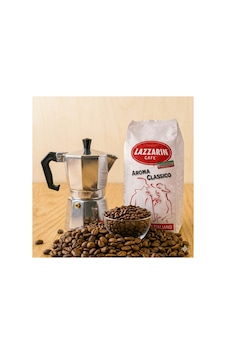 Retro Moka Pot Moka Pod Ve Lazzini Çekirdek Kahve Set Retro Moka Pot Moka Pod Ve Lazzini Çekirdek Kahve Set