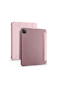 Aksesuarcim Apple iPad Uyumlu Pro 11 2020 2. İle Uyumlu Kılıf Silikon Yumuşak Kalem Bölmeli Esnek 4 Farklı Stand Olabilen Tablet Kılıfı Rose Gold Sku: Zeusb0fhj73258 Arka Kapak