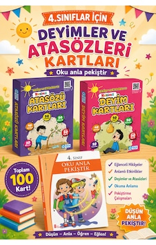 4.sınıflar İçin Atasözleri Ve Deyim Kartları + Oku Anla Pekiştir 4.sınıflar İçin Atasözleri Ve Deyim Kartları + Oku Anla Pekiştir