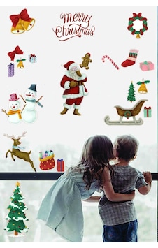 Yılbaşı Süsleri Yılbaşı Ağacı Noel Baba Yılbaşı Sticker Seti