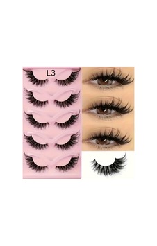 5 Çift Mega Hacimli Cat Eye Takma Kirpik Seti