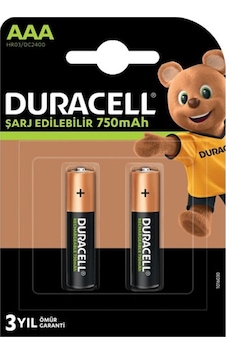 Duracell Hr03/Dc2400 Ince 750 Ma Şarjlı Aaa 2Li Pil (510845443) Duracell Hr03/Dc2400 Ince 750 Ma Şarjlı Aaa 2Li Pil (510845443)