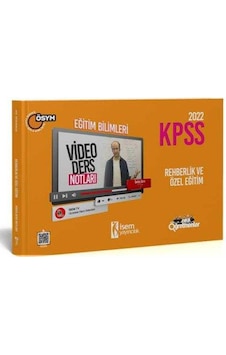 Kpss Eğitim Bilimleri Rehberlik Ve Özel Eğitim Video Ders Notları N11.2051 Kpss Eğitim Bilimleri Rehberlik Ve Özel Eğitim Video Ders Notları N11.2051
