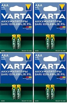 8 Adet Varta Ready To Use 800Mah Ni-Mh Aaa Şarjlı İnce Pil 8 Adet Varta Ready To Use 800Mah Ni-Mh Aaa Şarjlı İnce Pil