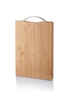 Hubrendy Tedarik Metal Tutacaklı Lüx Bambu Kesme Tahtası 30cm X20cmx1.8cm 1456034 Hubrendy Tedarik Metal Tutacaklı Lüx Bambu Kesme Tahtası 30cm X20cmx1.8cm 1456034