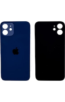 Apple Uyumlu iPhone 12 , Cam Arka Pil Batarya Kapağı - Lens Hariç Mavi Apple Uyumlu iPhone 12 , Cam Arka Pil Batarya Kapağı - Lens Hariç Mavi