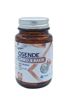 Osende Çinko Bakır 60 Kapsül Osende Çinko Bakır 60 Kapsül