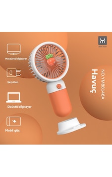 Usb Mini El Fanı-turuncu Usb Mini El Fanı-turuncu