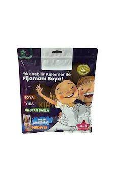 Mey İthalat Kalem Hediyeli Boyanabilir Pijama 4-5 Yaş Çok Renkli Mey İthalat Kalem Hediyeli Boyanabilir Pijama 4-5 Yaş Çok Renkli