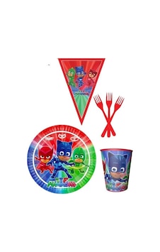 Pijamaskeliler 8 Kişilik Erkek Doğum Günü 4 Parçalı Mini Set Erkek Pijamaskeliler 8 Kişilik Erkek Doğum Günü 4 Parçalı Mini Set Erkek