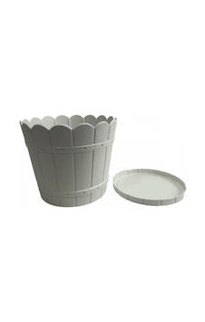 Lider Yuvarlak Balkon Ve Bahçe Saksısı Gri Lider Yuvarlak Balkon Ve Bahçe Saksısı Gri