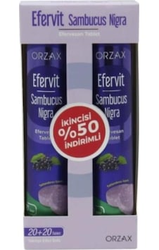 Efervit Sambucus Nigra Efervesan 20 Tablet 2 Adet Efervit Sambucus Nigra Efervesan 20 Tablet 2 Adet