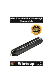 Numaratör Dayanıklı Kayıp Önleyici Ergonomik Şık Fonksiyonel Mini Anahtarlık Çok Amaçlı Numaratör