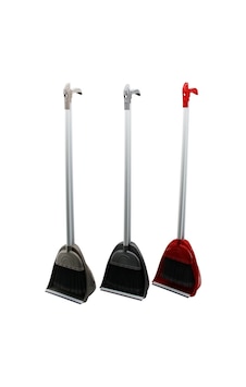 Maxel Y-420 Kabinli Lux Kovalı Saplı Fırçalı Faraş Takımı- 12'li Paket