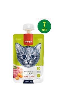 Wanpy Ton Havuç Kedi Et Ezmesi 90 Gr X 7 Wanpy Ton Havuç Kedi Et Ezmesi 90 Gr X 7