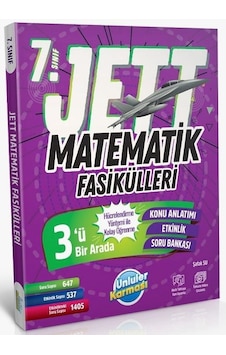 Ünlüler 7. Sınıf Matematik Jett Soru Fasikülleri Ünlüler Yayınları
