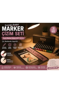 Dreamart Galery Marker Çizim Seti Touch Marker Kalem Çift Uçlu Dreamart Galery Marker Çizim Seti Touch Marker Kalem Çift Uçlu