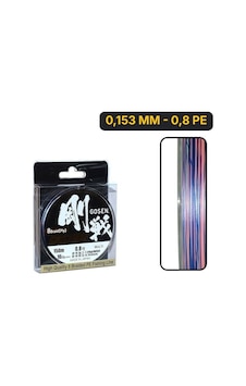 Gosen W8 Casting Pe 8 Örgü Spin İp Misina 150mt Multi Color 0,153 Mm - 0,8 Pe