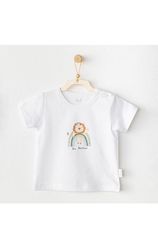 Melonika Andywawa Ac25977 Casual Bebek Tişört White Çok Renkli