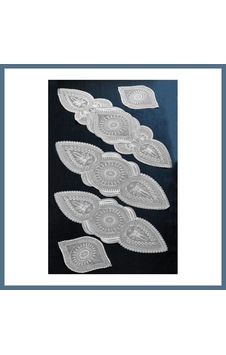 Buradabulabilirsin 5 Parça Salon Takımı Fransız Dantelli Salon Takımı Krem Bbz Buradabulabilirsin 5 Parça Salon Takımı Fransız Dantelli Salon Takımı Krem Bbz