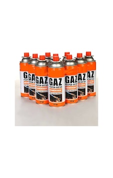 Kamp Ocak Gazı Valfli Kartuş 227gr - 12 Adet Çok Renkli