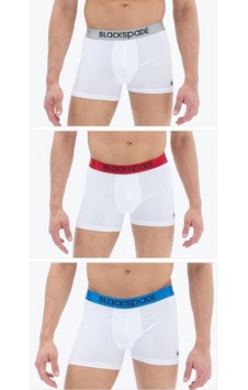 Blackspade 9471 Erkek Modern Basic 3 Lü Beyaz-304 Boxer Blackspade 9471 Erkek Modern Basic 3 Lü Beyaz-304 Boxer