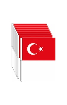 Vatan Sopalı Ay Yıldız Bayrak Küçük 80li Türk Bayrağı 1 Vatan Sopalı Ay Yıldız Bayrak Küçük 80li Türk Bayrağı 1