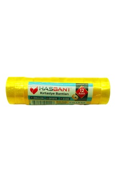 Hasbant Has-0093 Para Bantı 18mt 12mmx20yrd Bandı - 12'li Paket Hasbant Has-0093 Para Bantı 18mt 12mmx20yrd Bandı - 12'li Paket