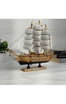 Bakgelal El Yapımı Ahşap Yelkenli Gemi Modeli 24 Cm Ev Ve Ofis Dekoratif Masa Üstü Denizci Temalı Maket - Bga24cmgemi001 Bakgelal El Yapımı Ahşap Yelkenli Gemi Modeli 24 Cm Ev Ve Ofis Dekoratif Masa Üstü Denizci Temalı Maket - Bga24cmgemi001
