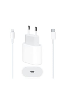 Apple Uyumlu iOS MHJE3TU/A 20 W USB-C Güç Adaptörü + Type-C to Lightning Kablo 1 M Apple Uyumlu iOS MHJE3TU/A 20 W USB-C Güç Adaptörü + Type-C to Lightning Kablo 1 M