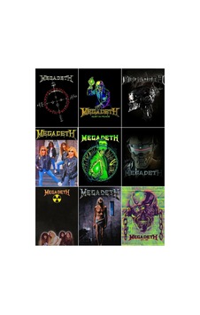 Metal Müzik Grupları - Mega Deth Çoklu Sticker Seti Metal Müzik Grupları - Mega Deth Çoklu Sticker Seti