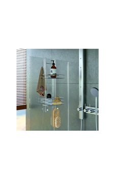 Eym Tekno Tel Lm-065 Asmalı 2 Katlı Düz Banyo Duşakabin Rafı Krom Çok Renkli Eym Tekno Tel Lm-065 Asmalı 2 Katlı Düz Banyo Duşakabin Rafı Krom Çok Renkli