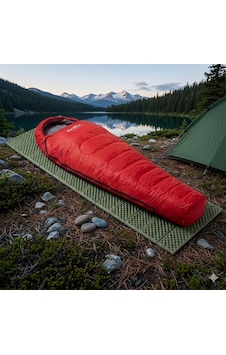 Evolite Alfa Pro Uyku Tulumu 0 Derece Kırmızı & Ultralight Comfort Katlanır Mat Haki Kamp Seti Evolite Alfa Pro Uyku Tulumu 0 Derece Kırmızı & Ultralight Comfort Katlanır Mat Haki Kamp Seti