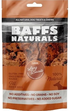 Baffs Naturals Kuzu Ciğer Bisküvi Köpek Ödül Maması 100 G