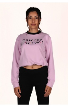 Makentmoda Kadın Pembe How You Doın Baskılı Sweatshırt M Makentmoda Kadın Pembe How You Doın Baskılı Sweatshırt M