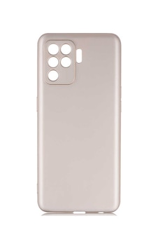 Oppo Reno 5 Lite Kılıf Zore Premier Silikon Kapak Gold Oppo Reno 5 Lite Kılıf Zore Premier Silikon Kapak Gold