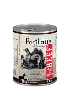 Pati Latte Sığır Etli Konserve Yetişkin Köpek Maması 24 x 415 G Pati Latte Sığır Etli Konserve Yetişkin Köpek Maması 24 x 415 G