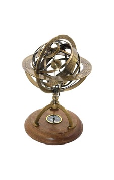 Pirinç Pusulalı Horoskop 30 Cm Pirinç Pusulalı Horoskop 30 Cm