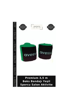 Premium 3,5 M Boks Bandajı Yeşil Sporcu Salon Aktivite Premium 3,5 M Boks Bandajı Yeşil Sporcu Salon Aktivite