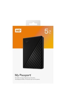 Wd Wdbpkj0050bbk-wesn Mypassport 5tb, 2,5" Usb3.2, Taşınabilir, Harici Hdd Siyah, Türkiye Distribüt Wd Wdbpkj0050bbk-wesn Mypassport 5tb, 2,5" Usb3.2, Taşınabilir, Harici Hdd Siyah, Türkiye Distribüt