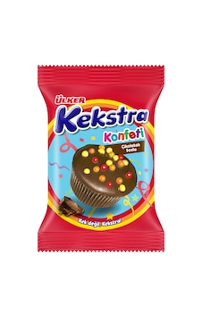 Kekstra Konfeti Muffin Çikolata Soslu Kek - 38 Gram - 24 Adet Kekstra Konfeti Muffin Çikolata Soslu Kek - 38 Gram - 24 Adet