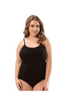 Jenerik Battal Beden İp Askılı Kadın Çıtçıtlı Body Siyah Jenerik Battal Beden İp Askılı Kadın Çıtçıtlı Body Siyah