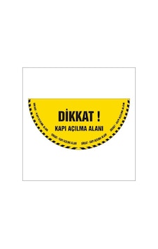 Kapı Açılma Alanı Uyarı Etiketi Kapı Açılma Alanı Uyarı Etiketi