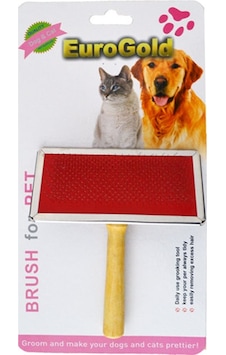 EuroGold Kedi  Köpek Tahta Saplı Fırça L