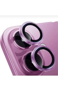 Iphone 16 / 16 Plus Uyumlu Kamera Lens Koruyucu 2 Li Set Pembe Iphone 16 / 16 Plus Uyumlu Kamera Lens Koruyucu 2 Li Set Pembe