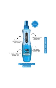 Morfose Çift Fazlı Fön Suyu 240 Ml Kolajen İçeren, Parlaklık Ve Isı Koruması Sağlayan Saç Bakım Spreyi Morfose Çift Fazlı Fön Suyu 240 Ml Kolajen İçeren, Parlaklık Ve Isı Koruması Sağlayan Saç Bakım Spreyi