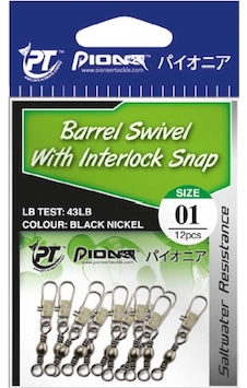 Pioneer Barrel Swivel With Interlock Snap Fırdöndü 1/0 Pioneer Barrel Swivel With Interlock Snap Fırdöndü 1/0