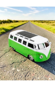 Nostaljik Yeşil Sesli Ve Işıklı Volkswagen Type 2 Camper Van 1/36 Ölçek Metal Çek Bırak Kapılar Açılır Model Araba Çok Renkli Nostaljik Yeşil Sesli Ve Işıklı Volkswagen Type 2 Camper Van 1/36 Ölçek Metal Çek Bırak Kapılar Açılır Model Araba Çok Renkli