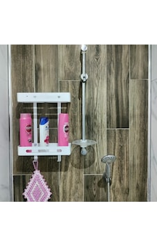 lyla concept TİTAN Banyo Duşakabin İçi Katlı Organizer Beyaz Şampuanlık lyla concept TİTAN Banyo Duşakabin İçi Katlı Organizer Beyaz Şampuanlık
